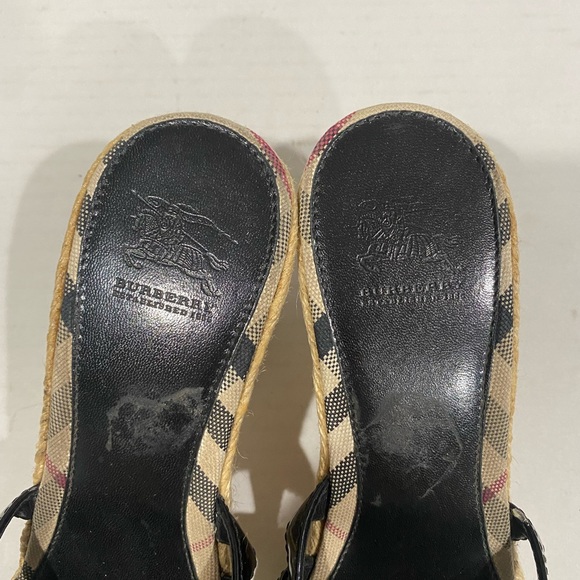 Burberry wedge espadrilles